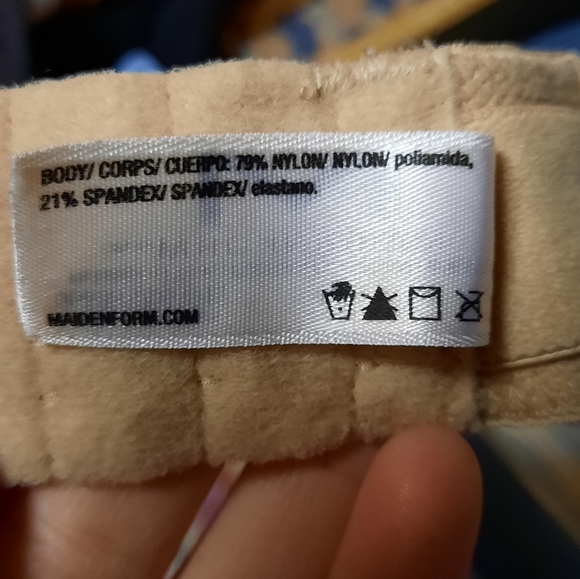 Maidenform push up strapless bra removable straps underwire nude beige 34B - Picture 3 of 6